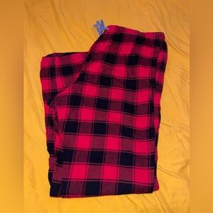 Gap Red and Black Plaid Pajama Pants